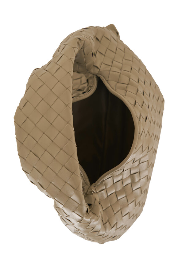 Bottega Veneta - Small Hop Stone Intrecciato Leather Hobo Bag