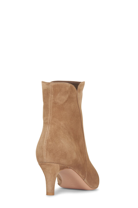Gianvito Rossi Levy Camoscio Beige Suede Bootie, 55mm - view 4
