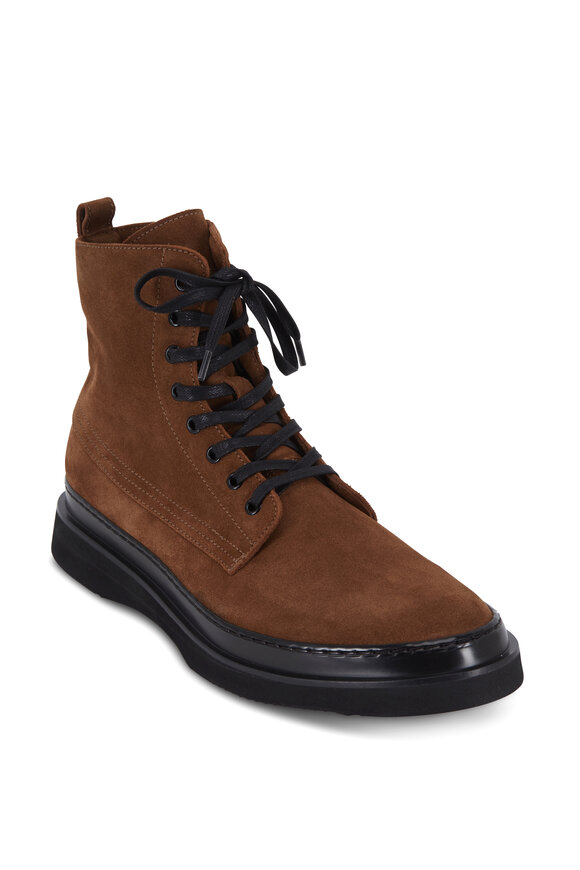 Aquatalia Corbin Suede Lace-Up Weatherproof Boot