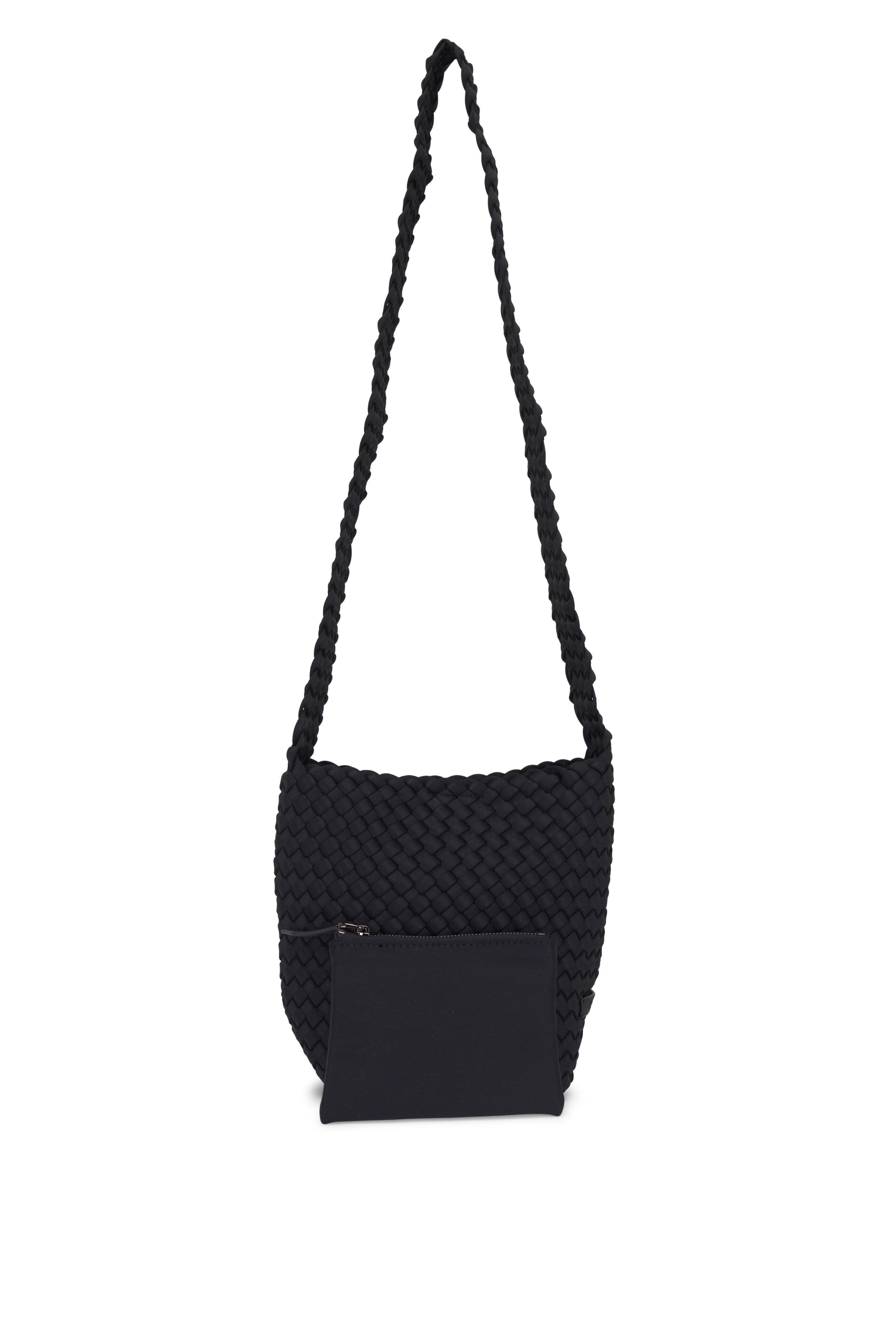 Naghedi - Laguna Onyx Woven Crossbody Bag