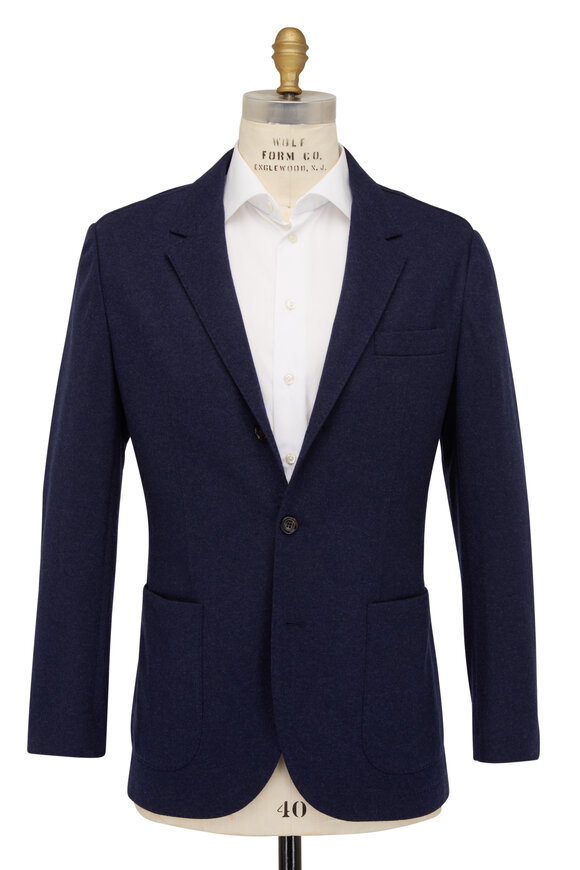 Brunello Cucinelli - Blue Cashmere Jersey Sportcoat