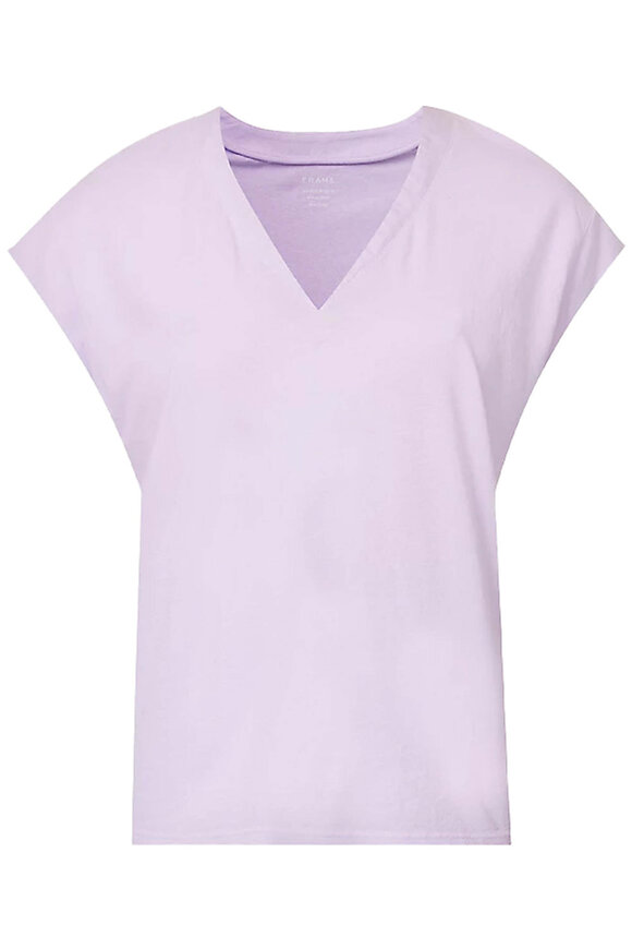 Frame Lilac Le Mid Rise V Tee - view 1