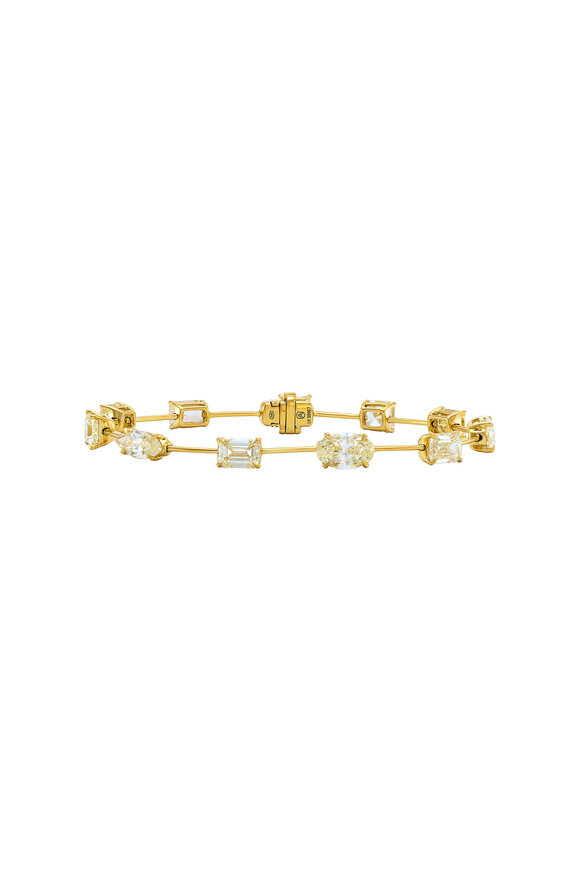 Etho Maria 18k Yellow Gold Diamond Bracelet