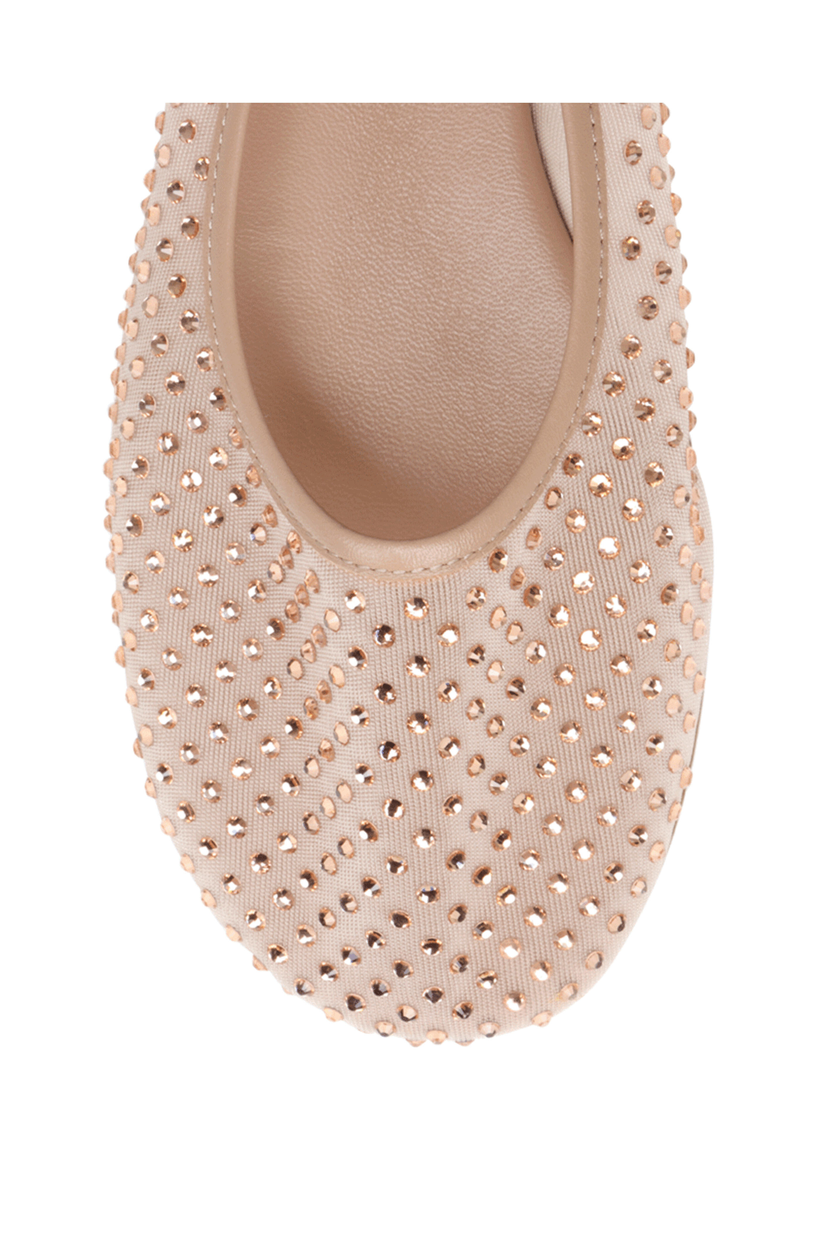 Dear Frances - Balla Beige Small Crystal Ballet Flat