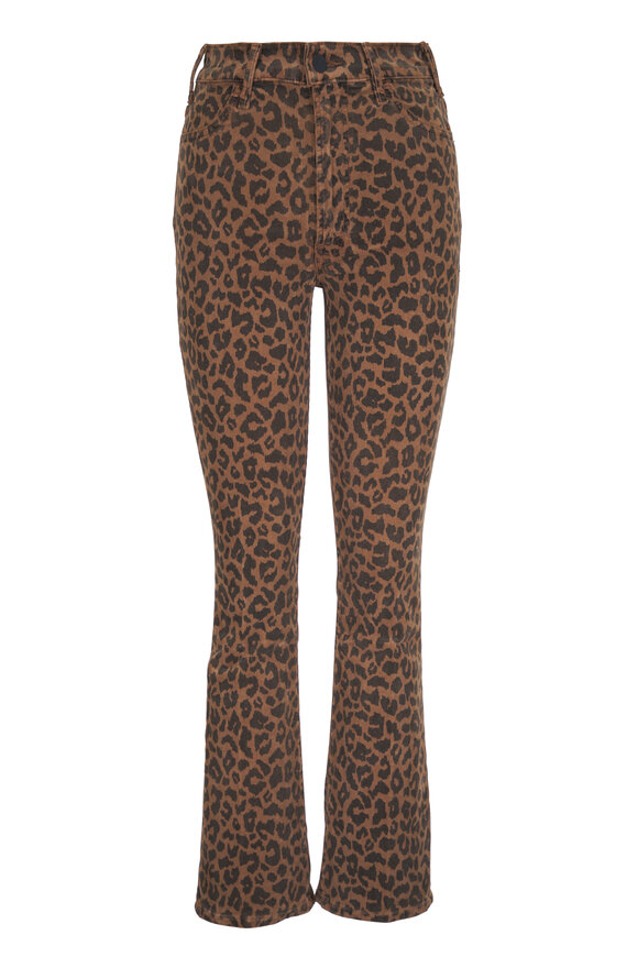 Mother The Hustler Flood Leopard Print Jean - view 1