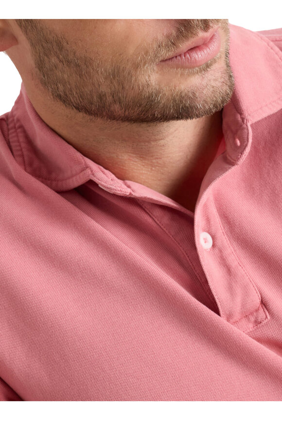 Peter Millar Everyday Venetian Pink Cotton Piqué Polo - view 4
