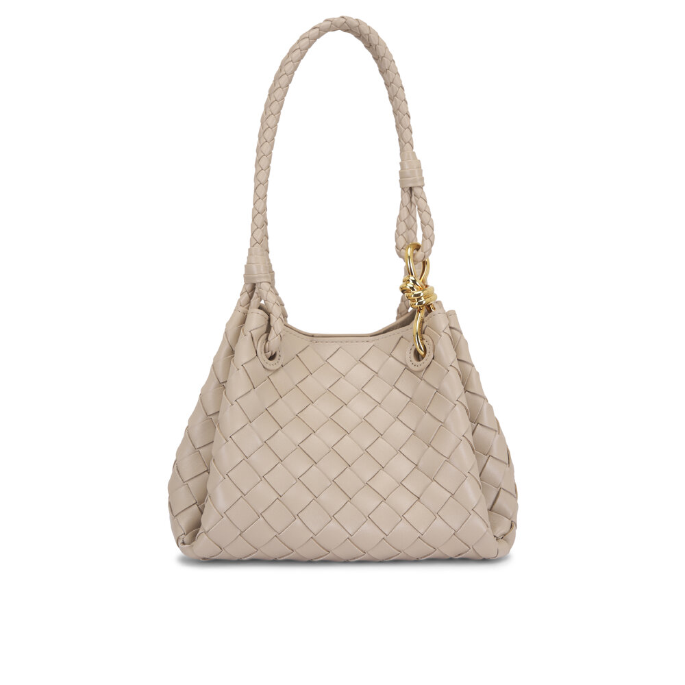 ハンドバッグ BOTTEGA VENETA LIGHT PINK LEATHER SMALL PARACHUTE HANDBAG BOTTEGA VENETA Parachute small intrecciato leather shoulder
