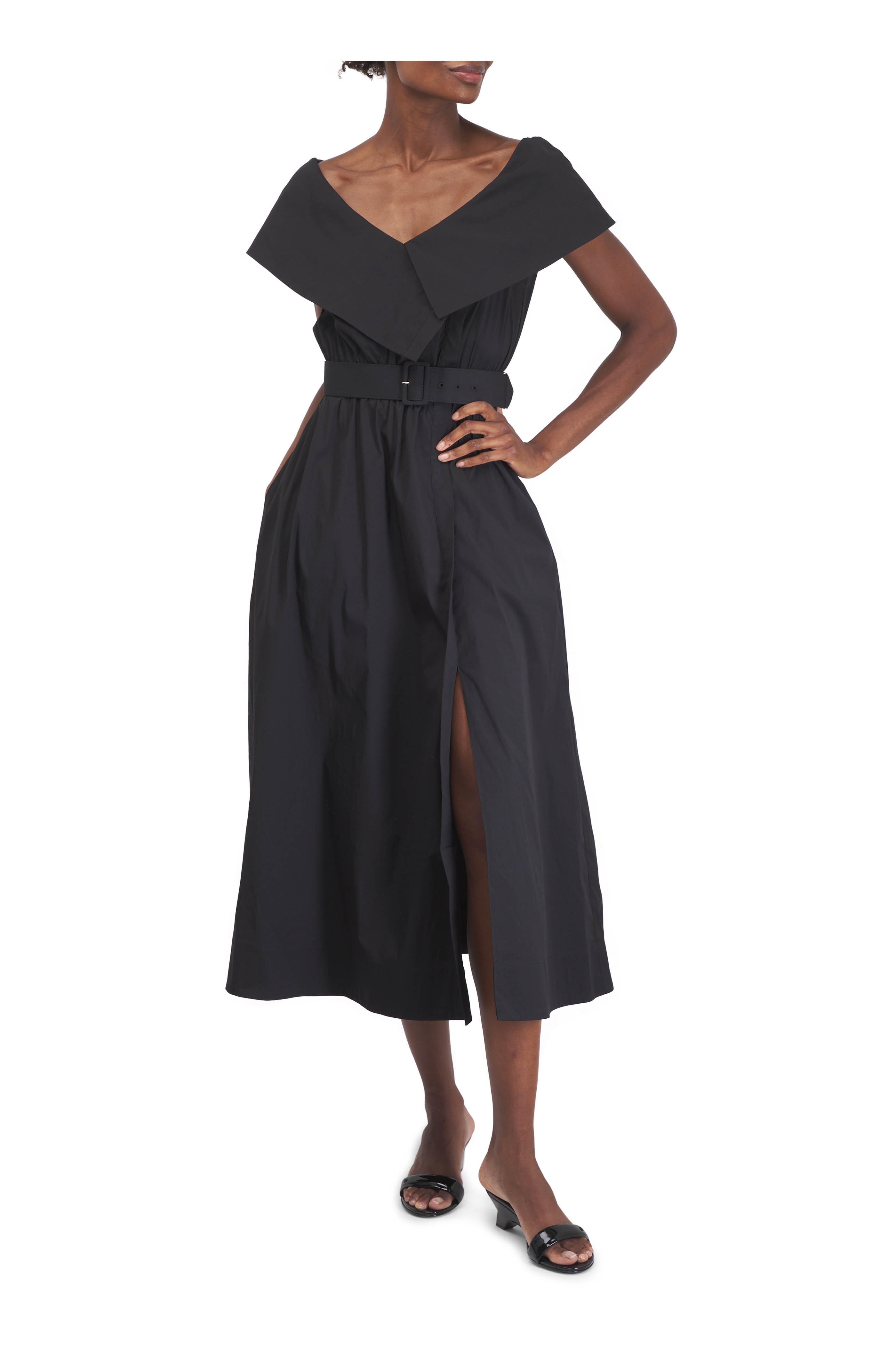 Lela Rose - Black Midi Dress