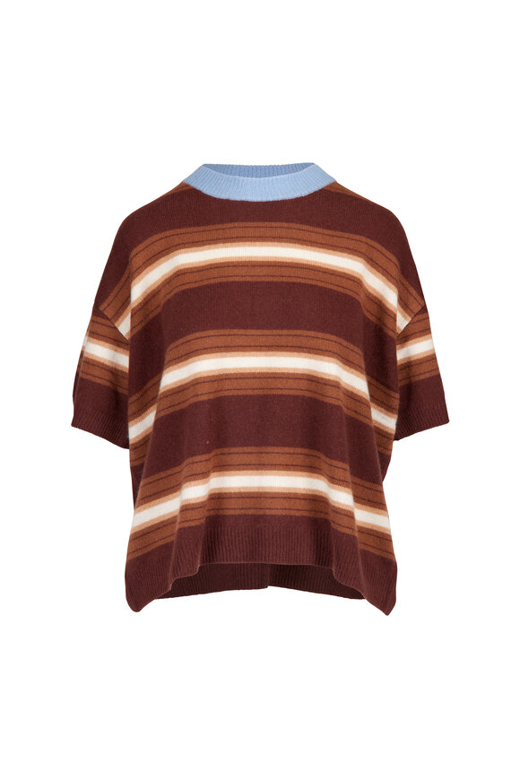 Staud Sorrento Striped Cashmere Sweater - view 1