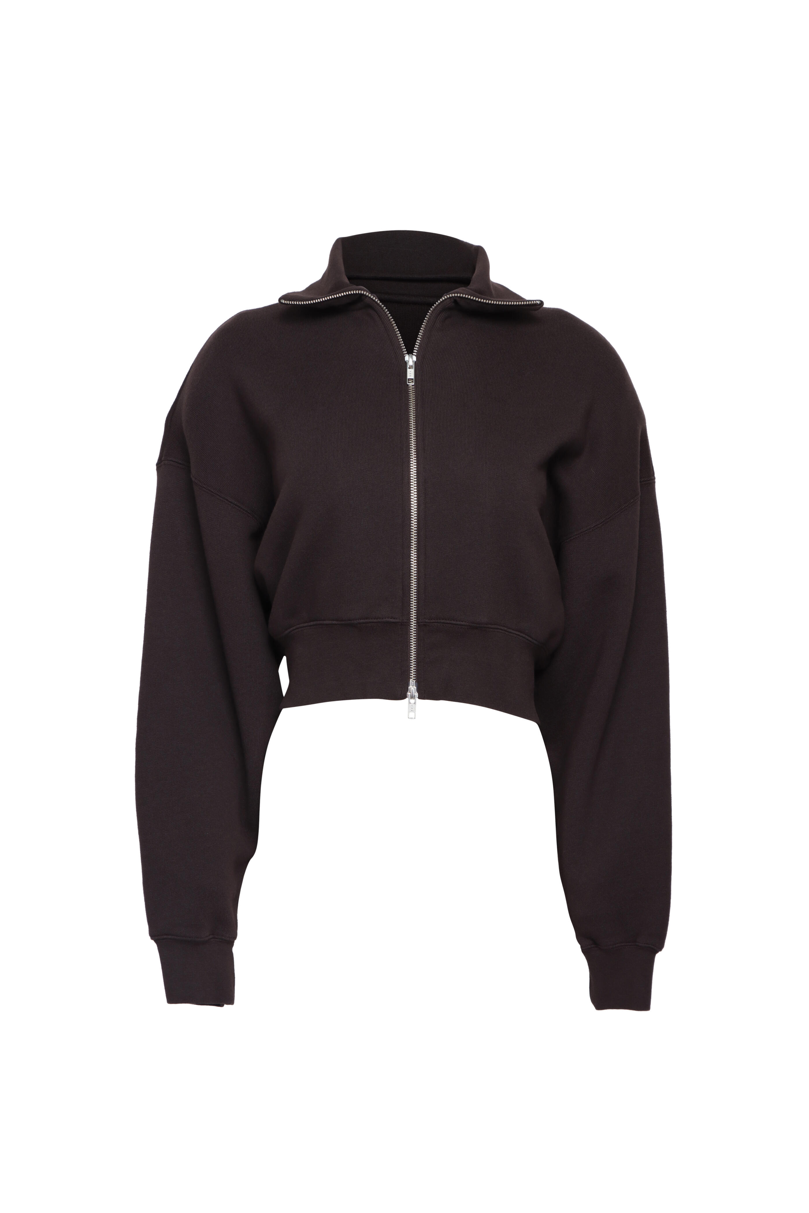 Agolde - Darby Chocolate Zip Up Jacket