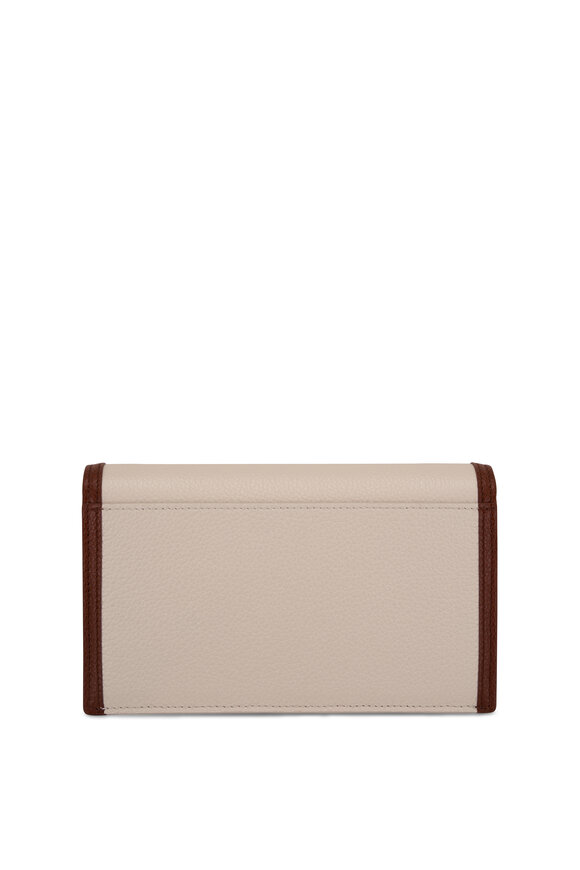 Akris - Anouk Colorbock Leather Crossbody Envelope Clutch