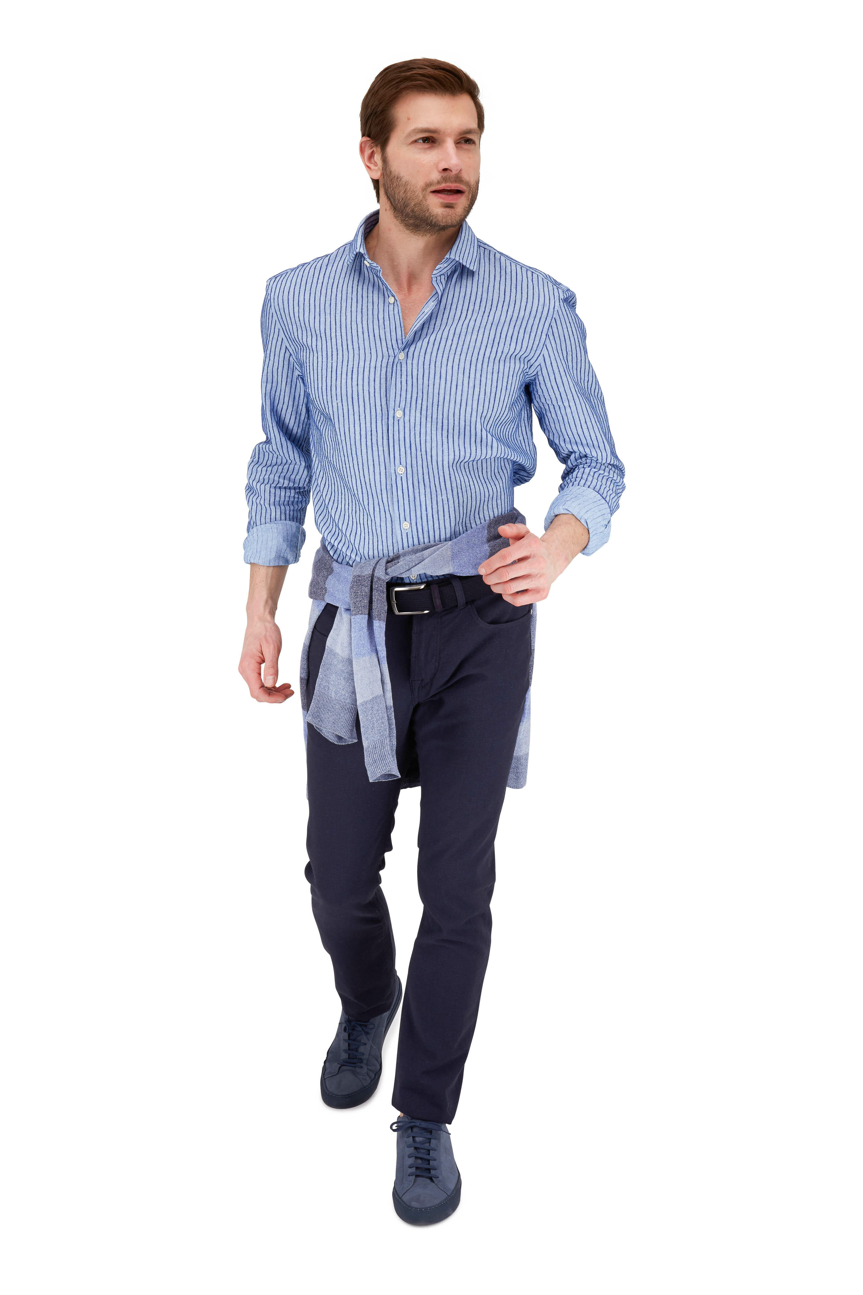 Baldessarini - John Navy Blue Mid-Rise Slim Fit Jean