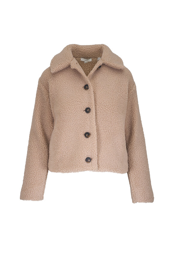 Vince Marzipan Collared Sherpa Jacket