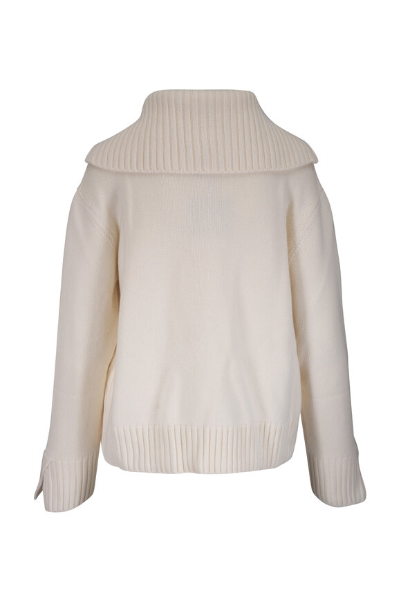 Loro Piana Parksville Baby Cashmere Quarter Zip Sweater - view 2