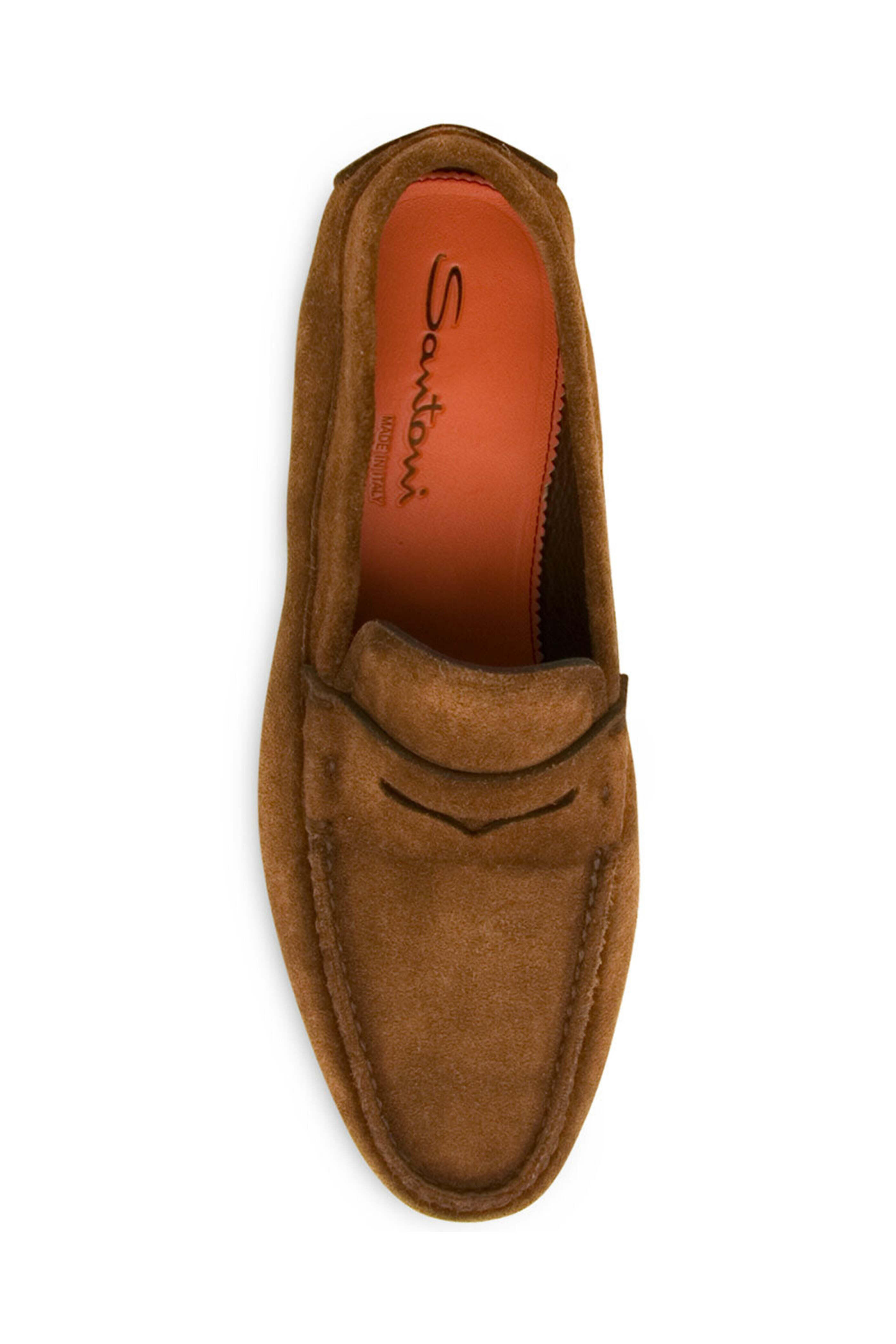Santoni - Dousing Suede Loafer in Brown