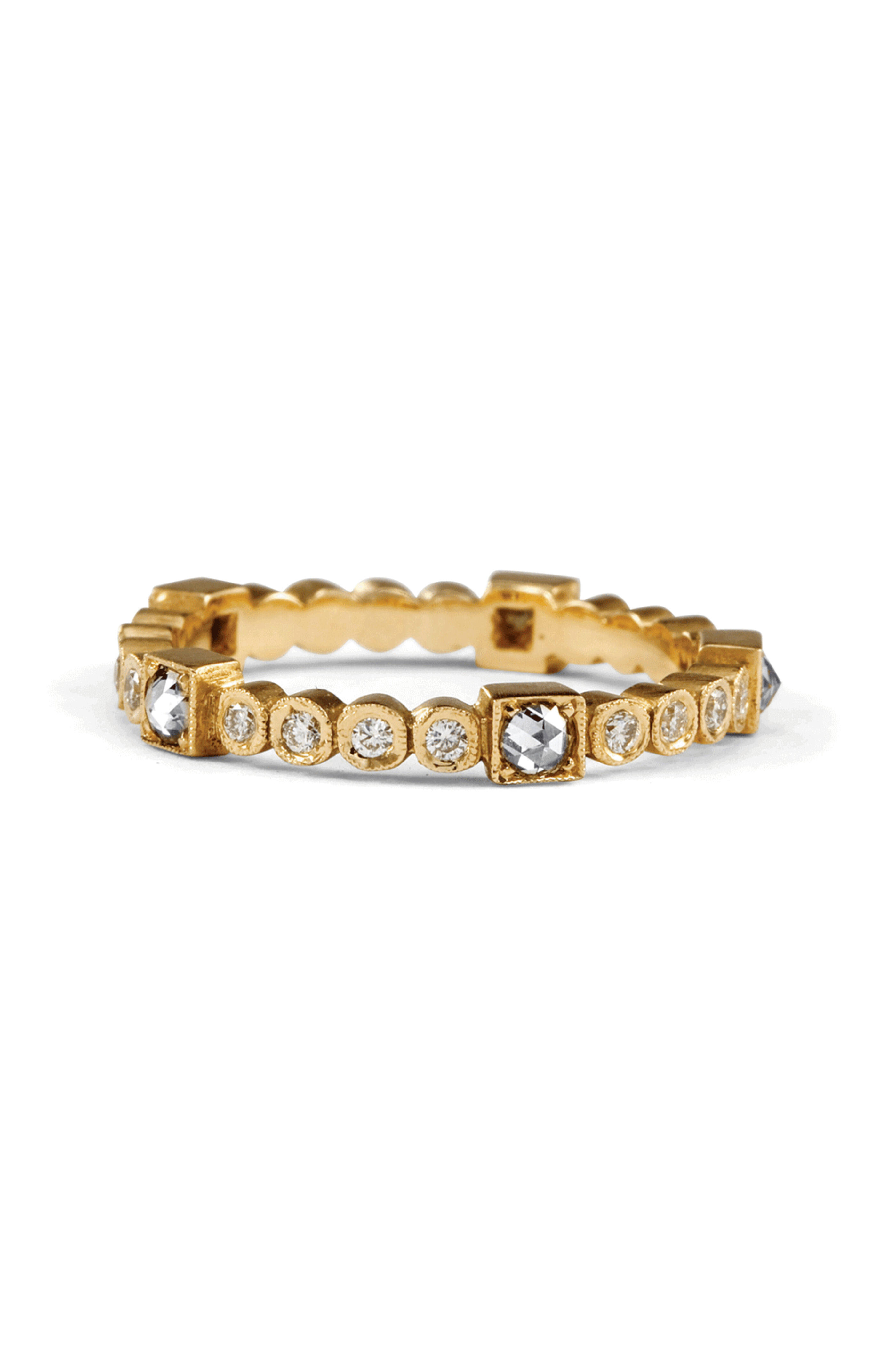 Sylva & Cie - 18k Yellow Gold Citadel Diamond Ring