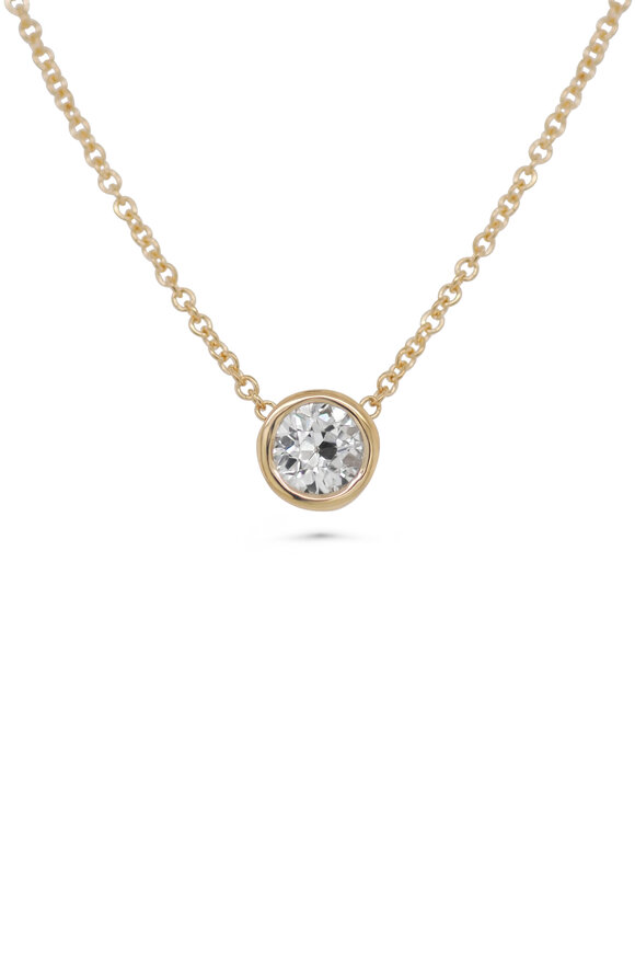Kali Zoe 18k Yellow Gold Antique Diamond Necklace - view 1
