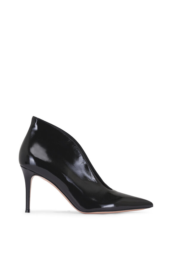 Gianvito Rossi Vania Black Patent Leather Pump, 85mm - view 4