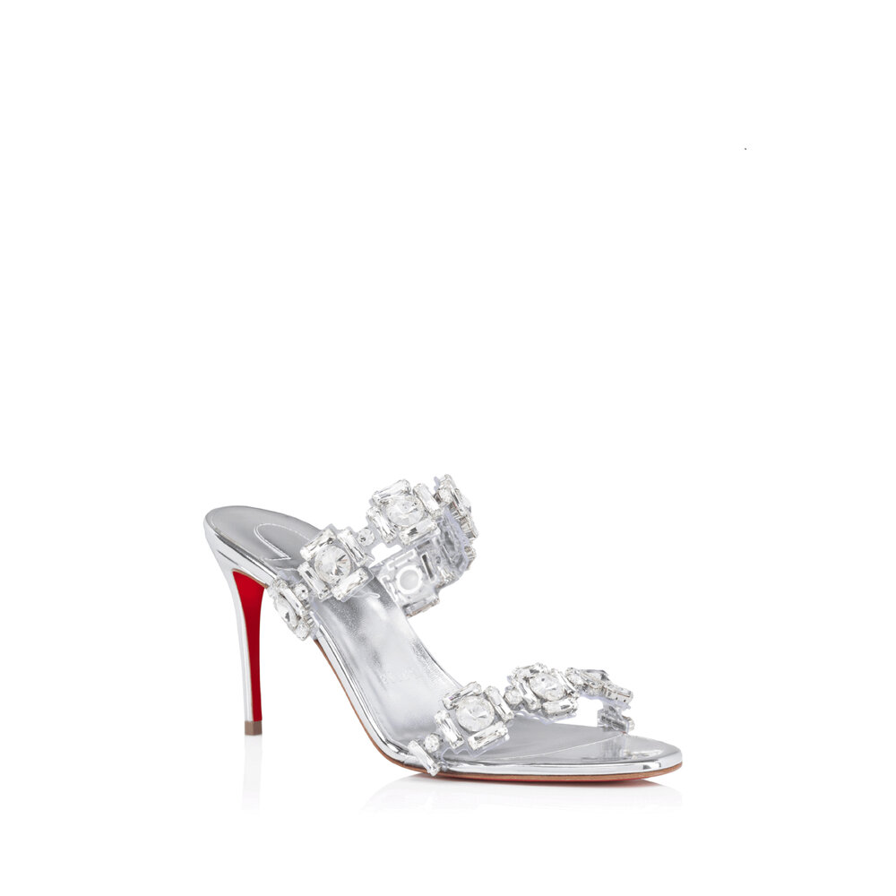 Christian Louboutin - Just Jewel 85 Rhinestone Mule in
