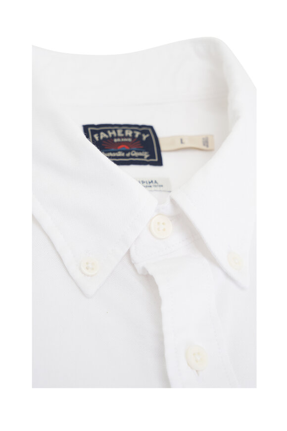 Faherty Brand - Pure White Oxford Sport Shirt