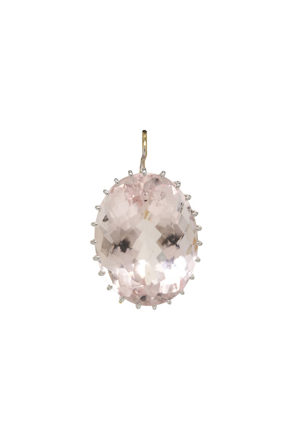 Renee Lewis Kunzite & Morganite Drop Earrings - view 2