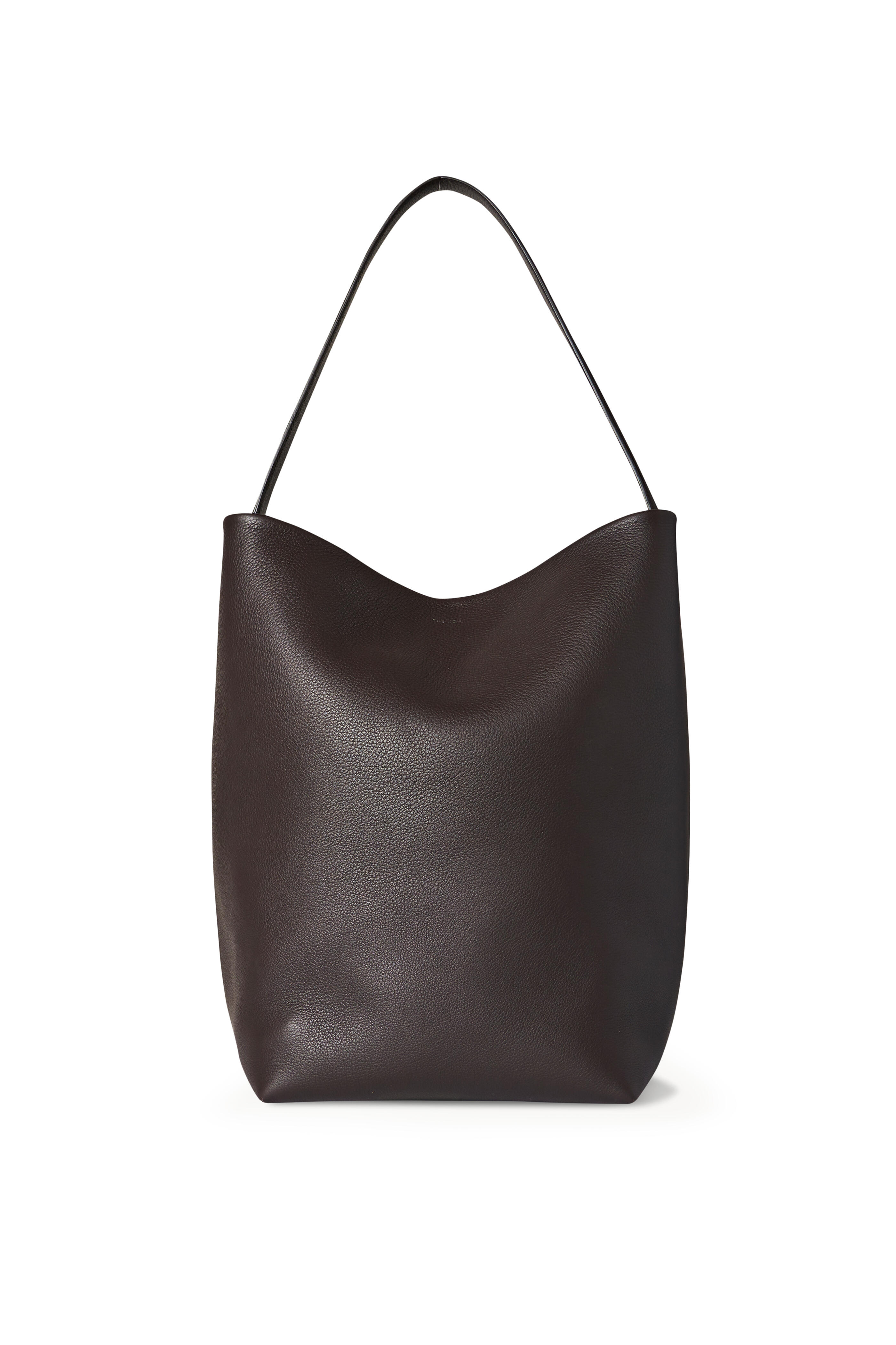 The Row Lux Satchel Leather Tote In Black