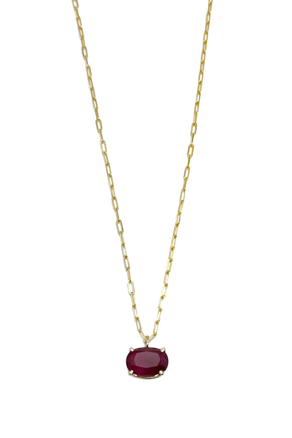 Andreoli Ruby Pendant Necklace