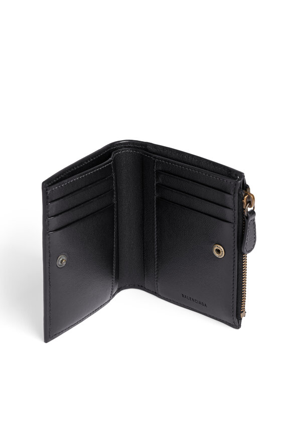 Balenciaga Le City Black Leather Bi-Fold Wallet - view 6