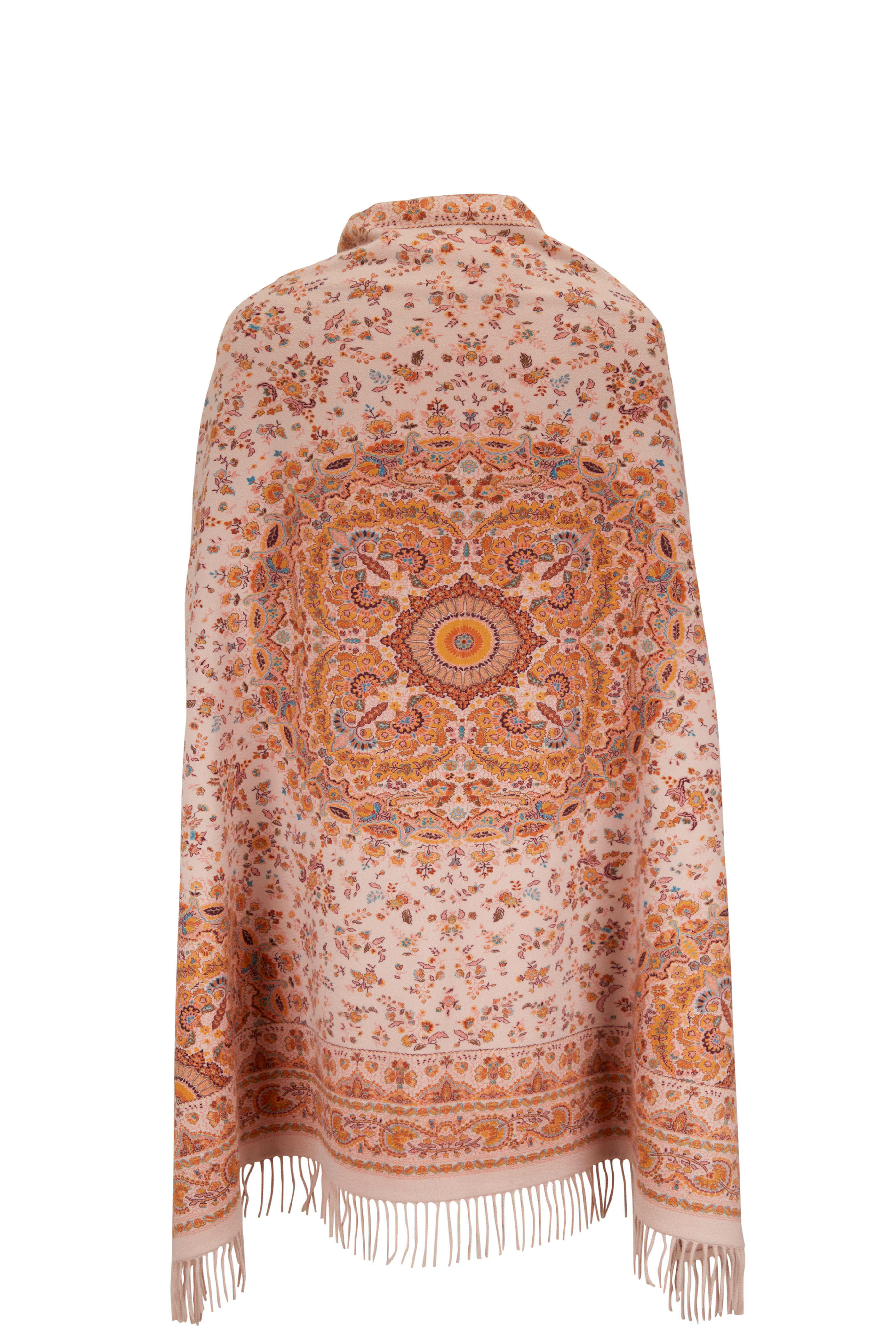 Loro Piana - Rose Scialle Moon Fringe Trim Scarf