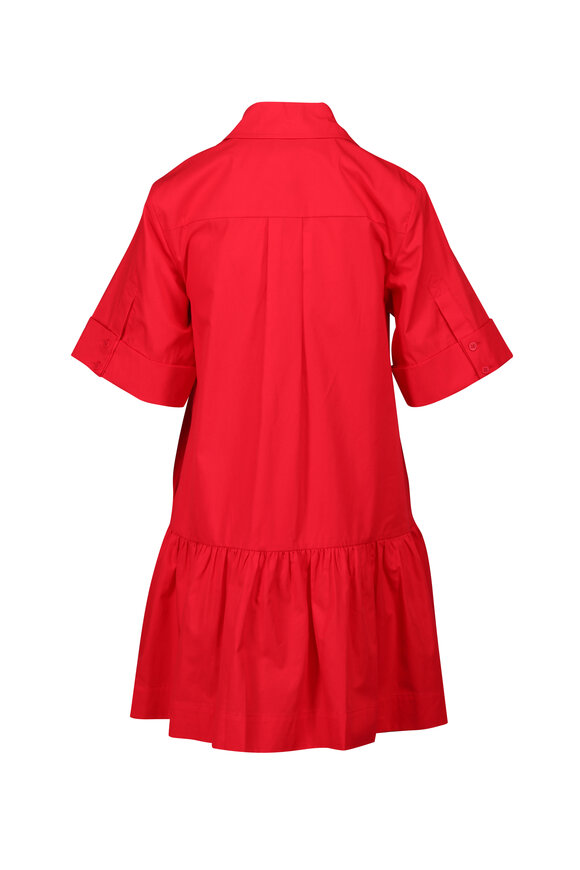 Simkhai - Crissy Red Cotton Poplin Mini Dress | Mitchell Stores