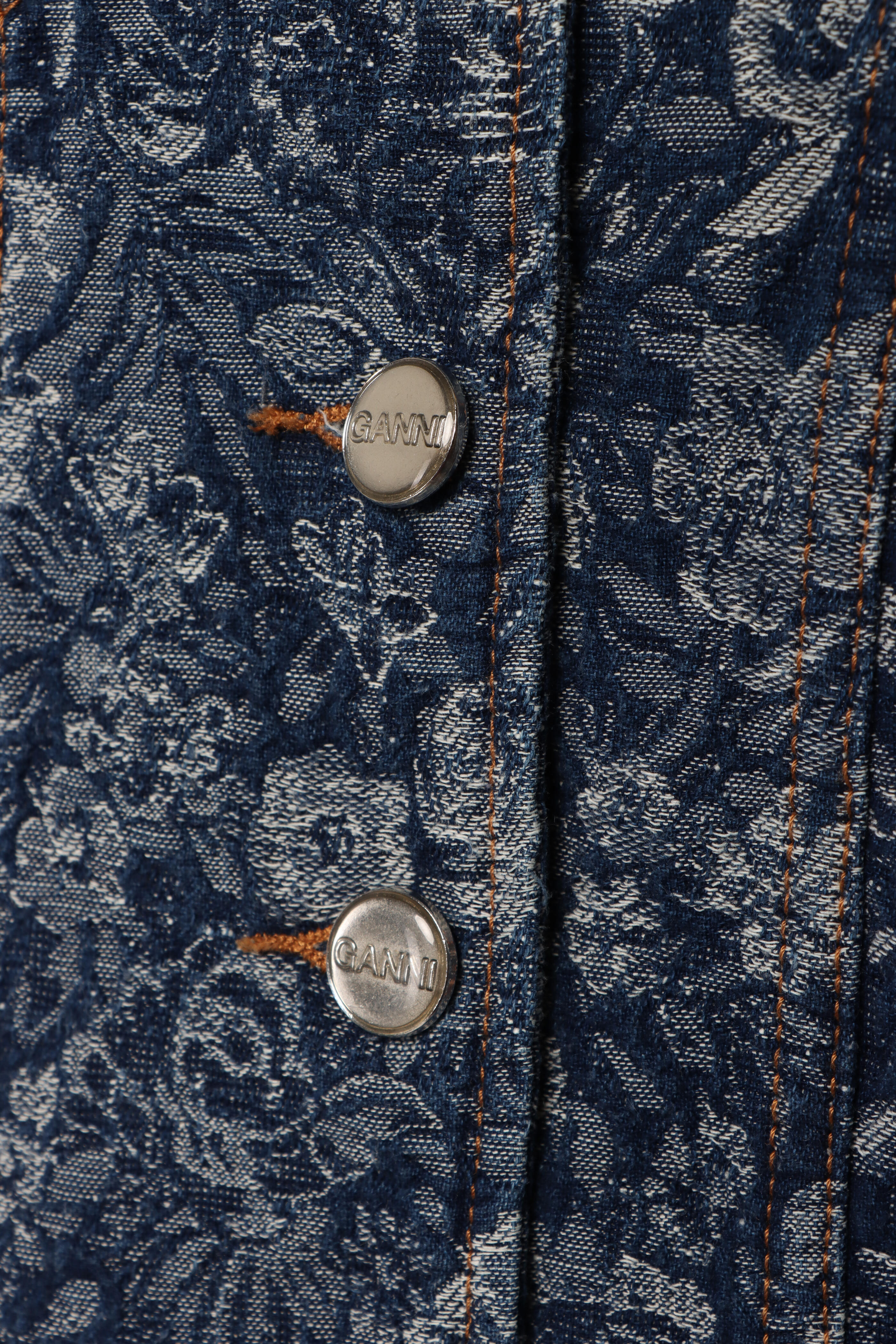 Ganni - Tapestry Mid Blue Denim Mini Dress