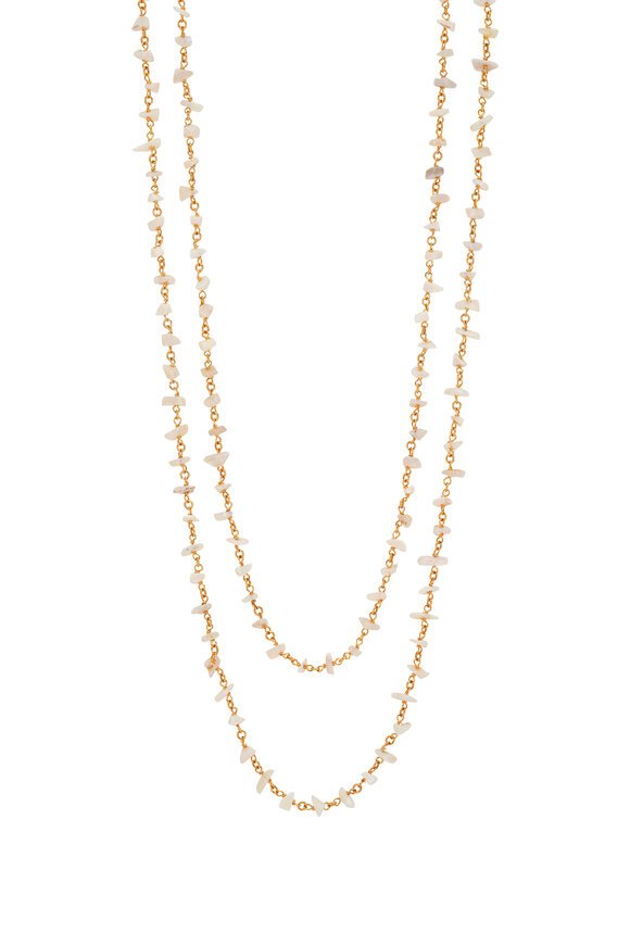 Renee Lewis Two Chain Oval Bead Necklace
