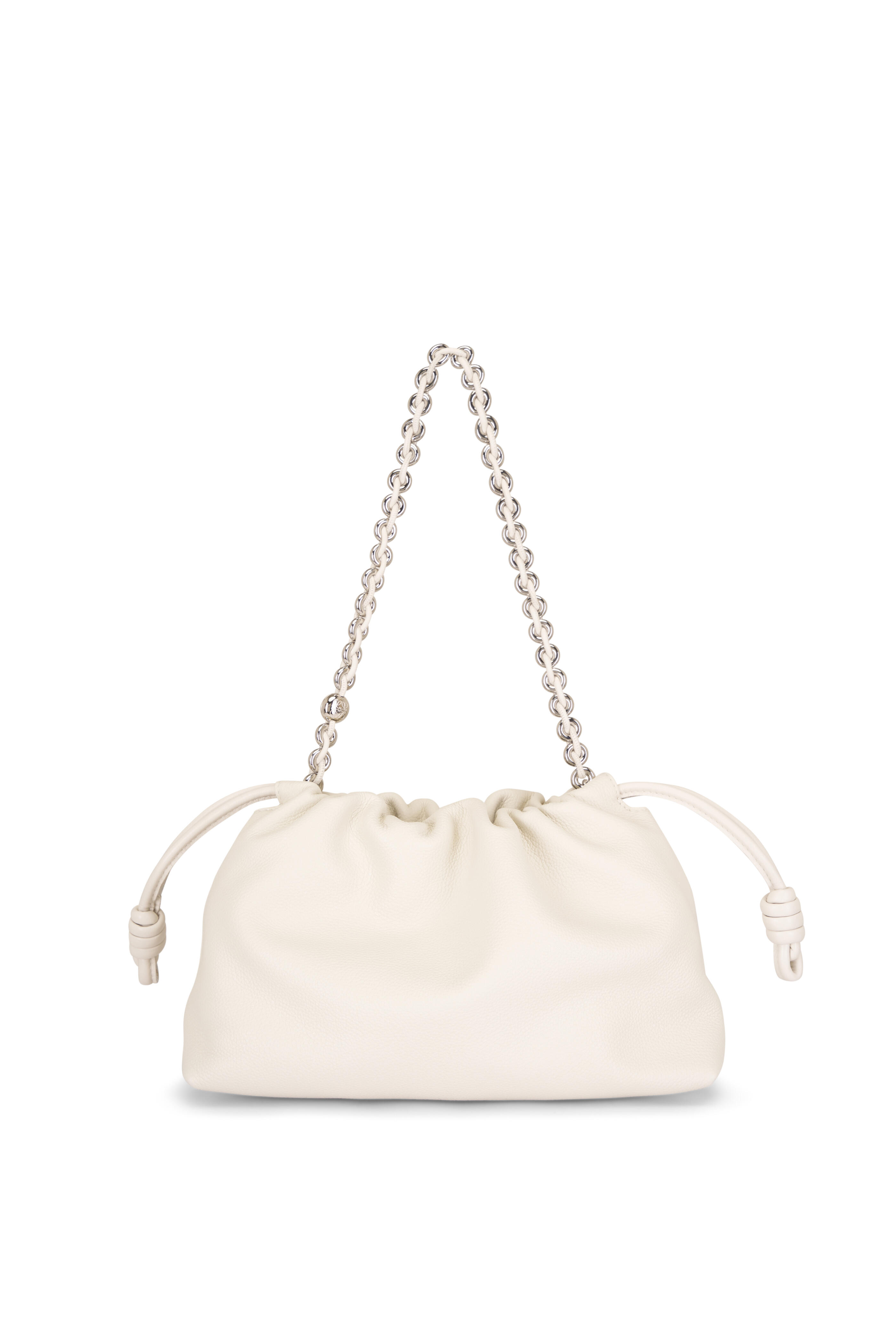 Loewe - Medium Flamenco Soft White Leather Clutch - view 2