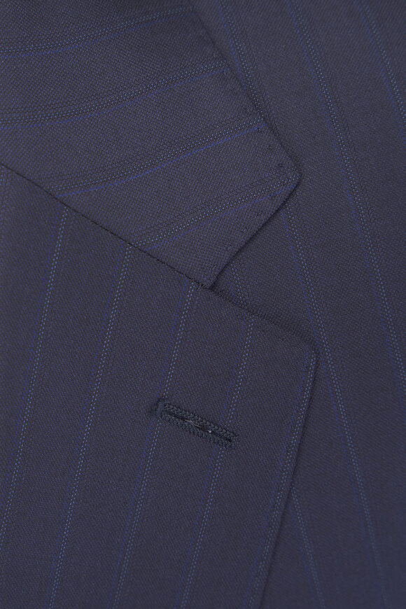 Canali Navy Subtle Stripe Wool Suit - view 3