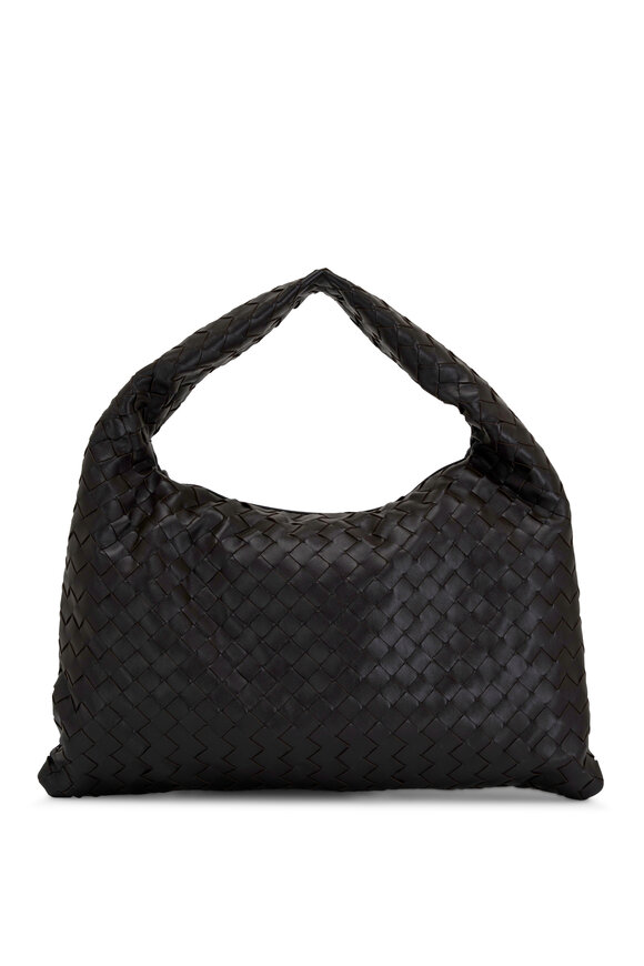 Bottega Veneta Small Hop Fondant Intrecciato Leather Hobo