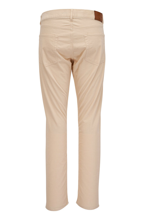 Ralph Lauren Purple Label - Chic Cream Stretch Corduroy Five Pocket Pant