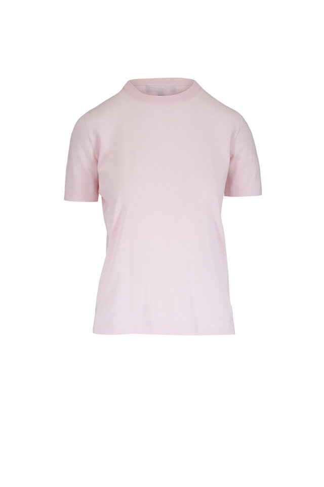 ロロ・ピアーナ　コットンＴシャツ　ホワイト Loro Piana - White Cotton & Silk T-Shirt | Mitchell Stores