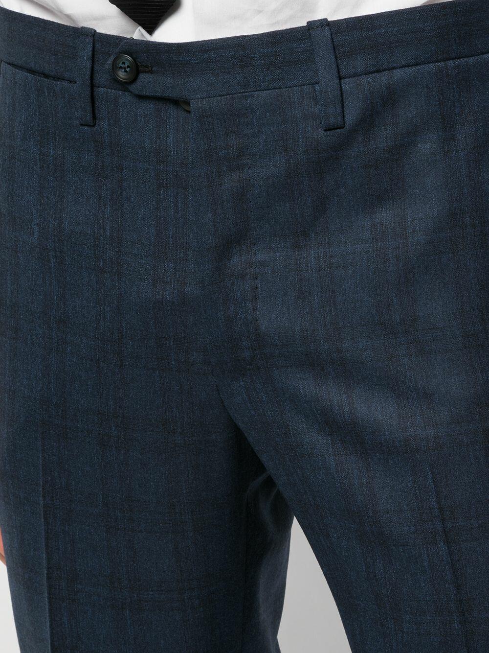 Kiton - Navy Tonal Plaid Wool Suit