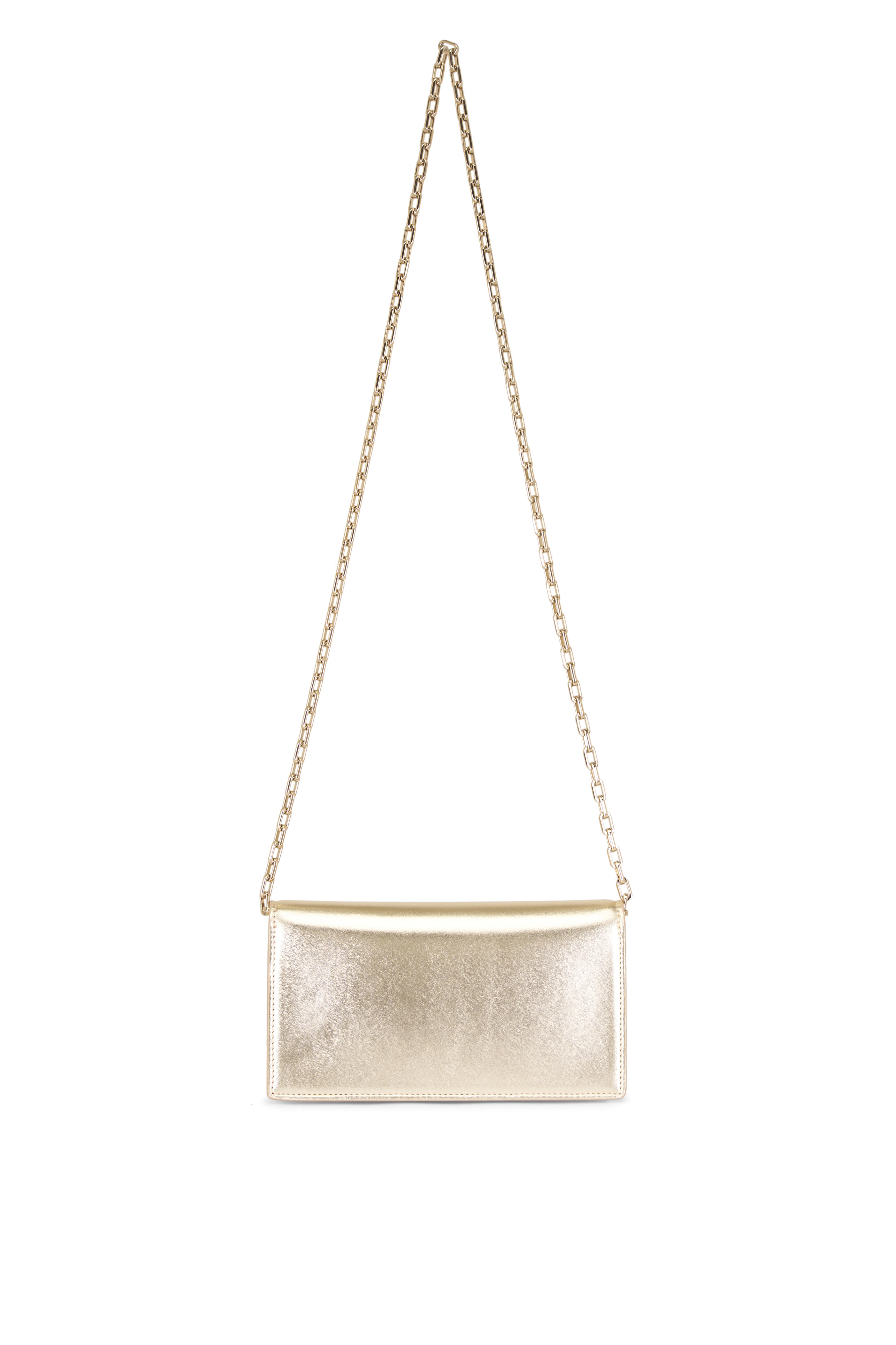 Christian Louboutin - Bettina Platino Leather Chain Clutch - view 2