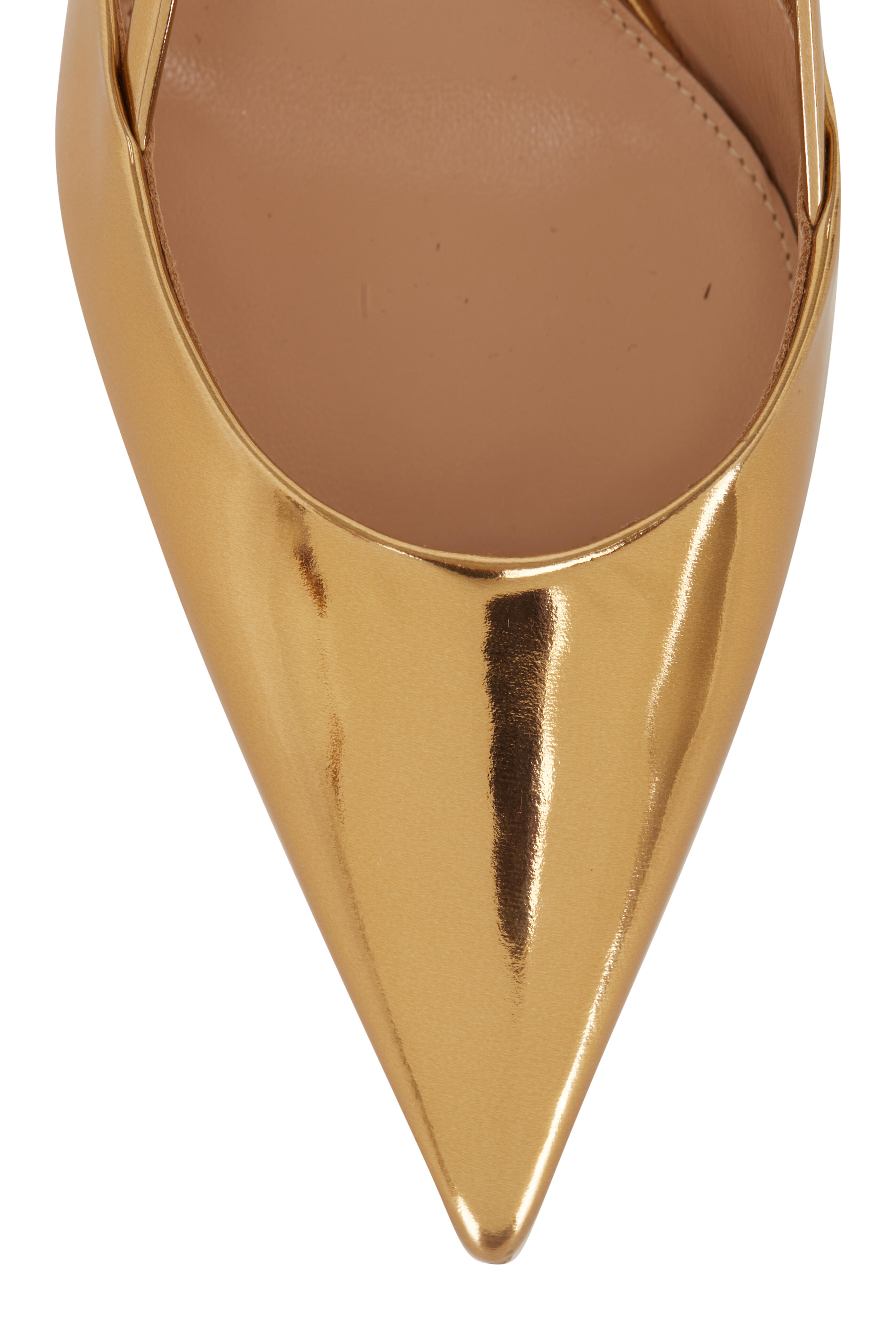 【関税&送料込】Gianvito Rossi Slingback Ascent Gianvito Rossi - Ascent Rose Gold Leather Slingback, 55m