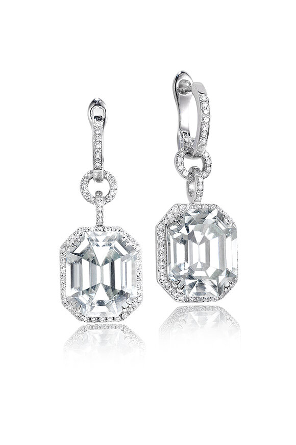 Nam Cho - Asscher Diamond Earrings
