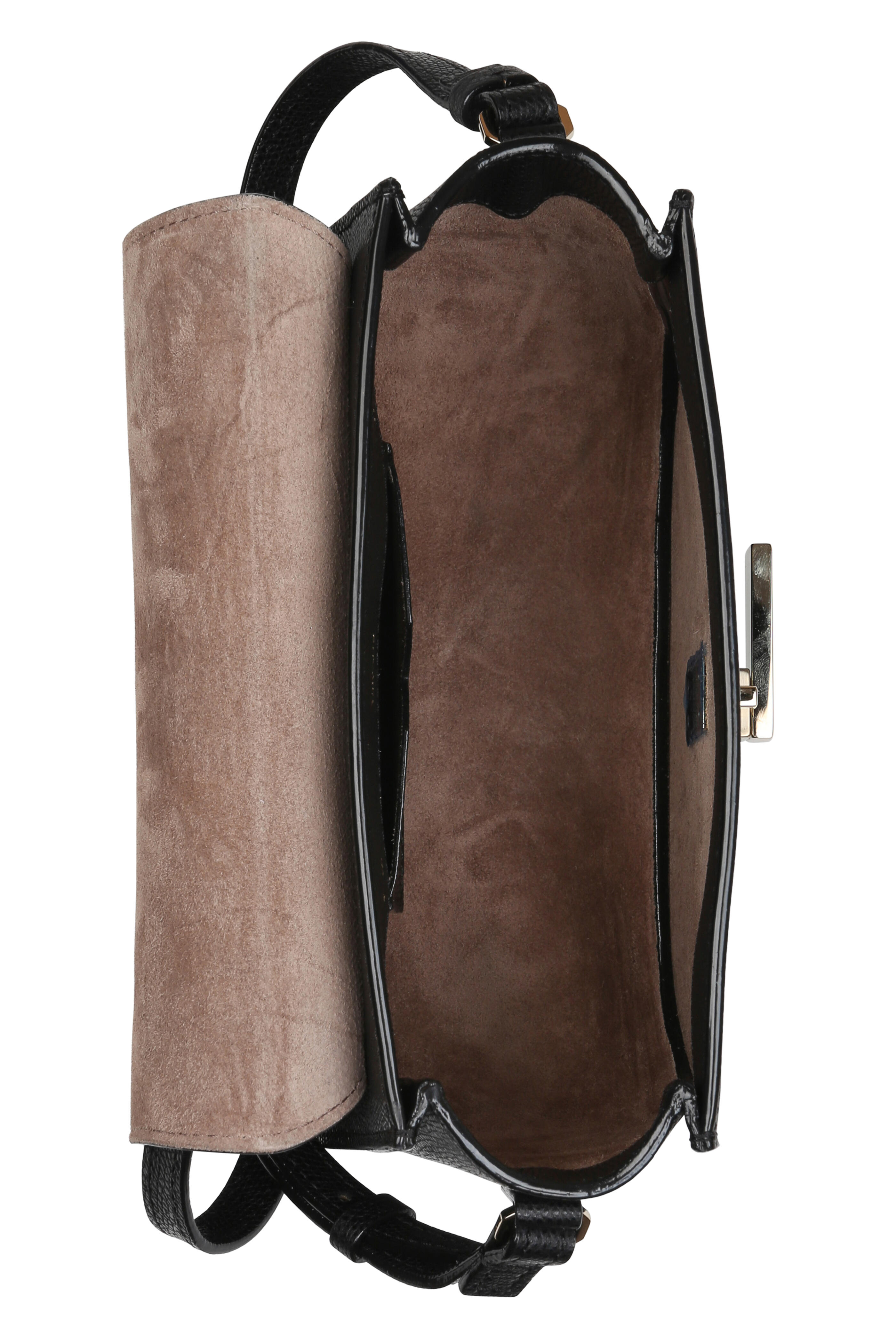 Valextra - Iside Black Leather Crossbody | Mitchell Stores