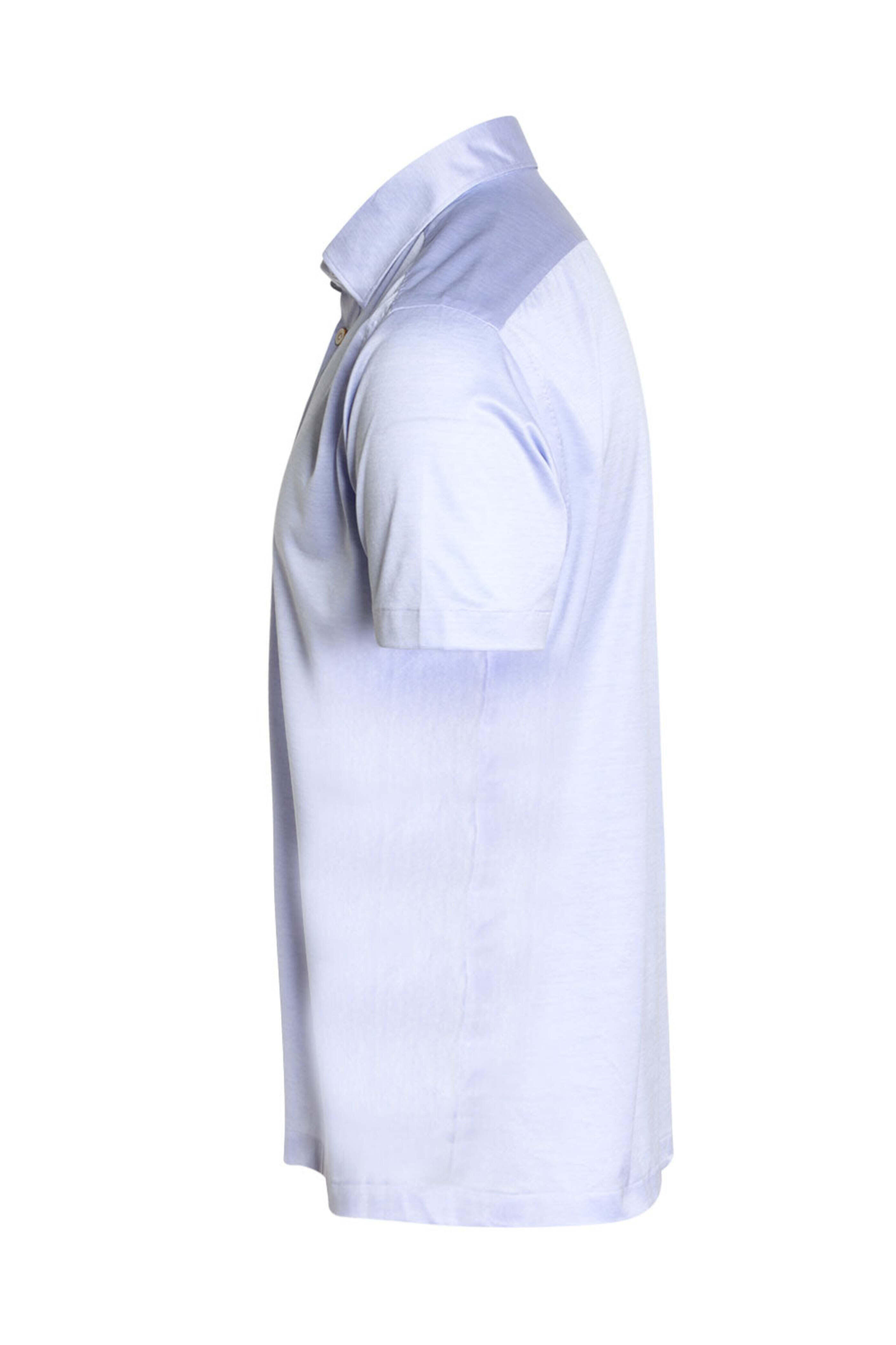 Kiton - Light Purple Positano Cotton Short Sleeve Polo