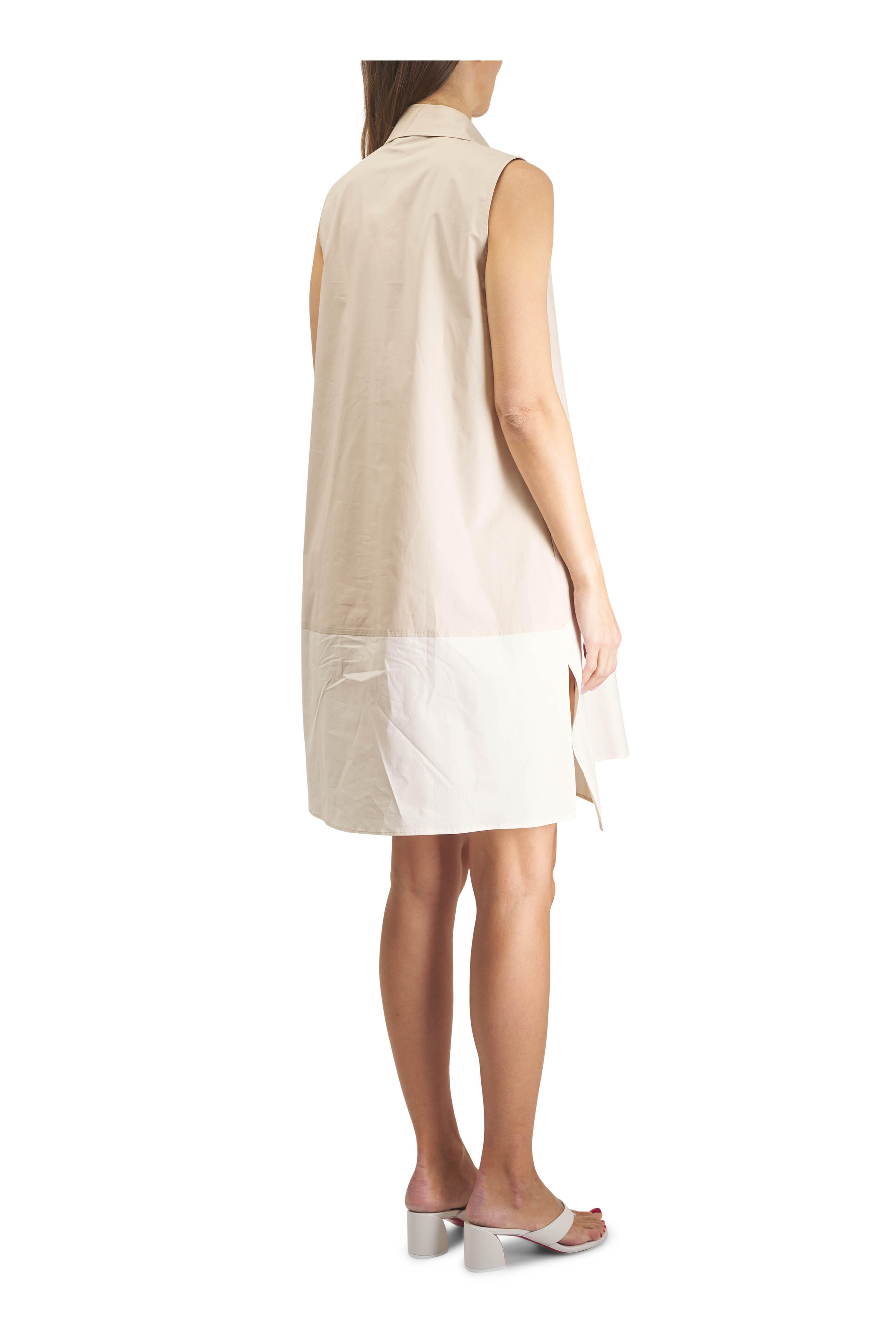 Antonelli - Minnesota Ivory & Khaki Two Tone Mini Dress