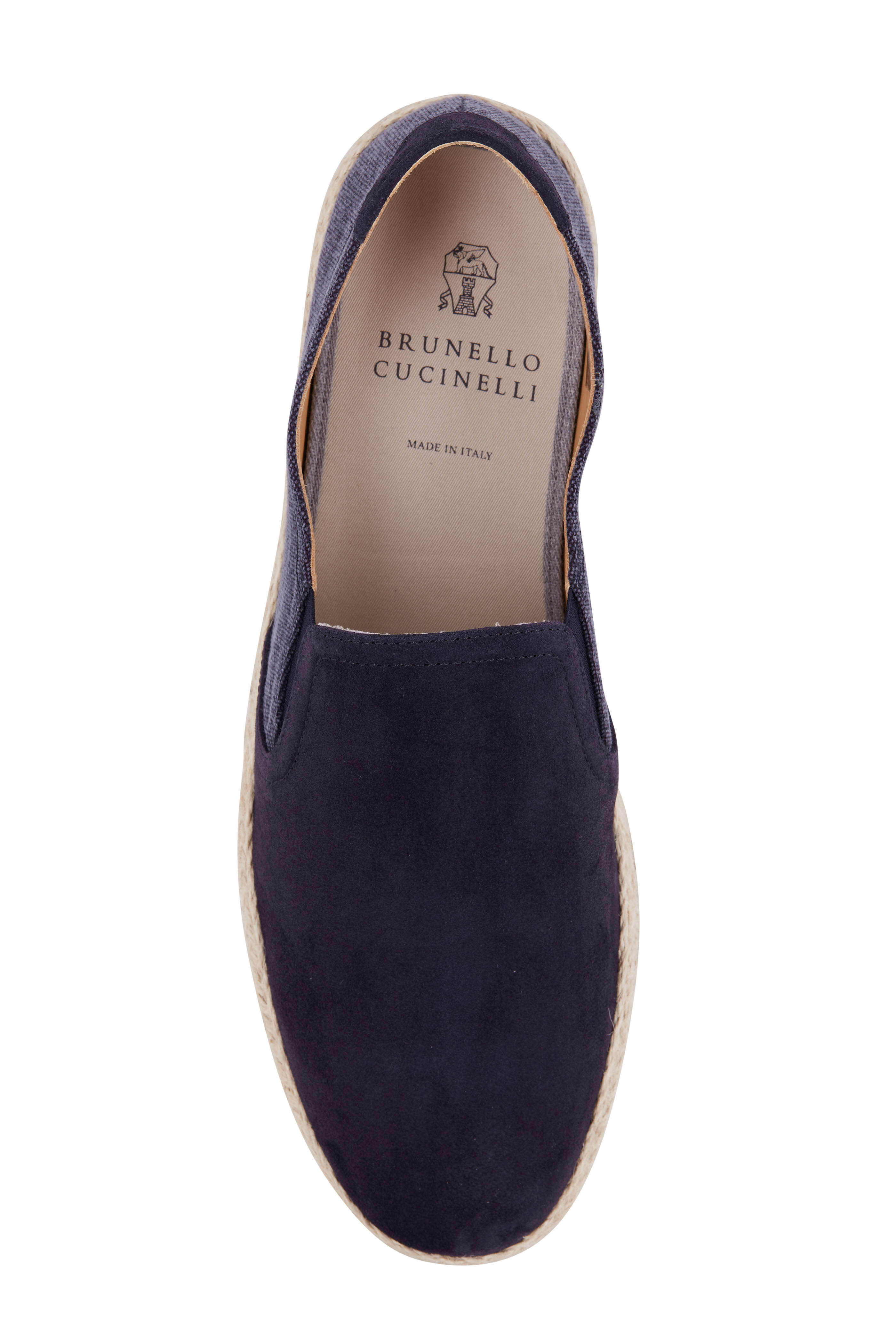 Brunello Cucinelli - Navy Flat Espadrille