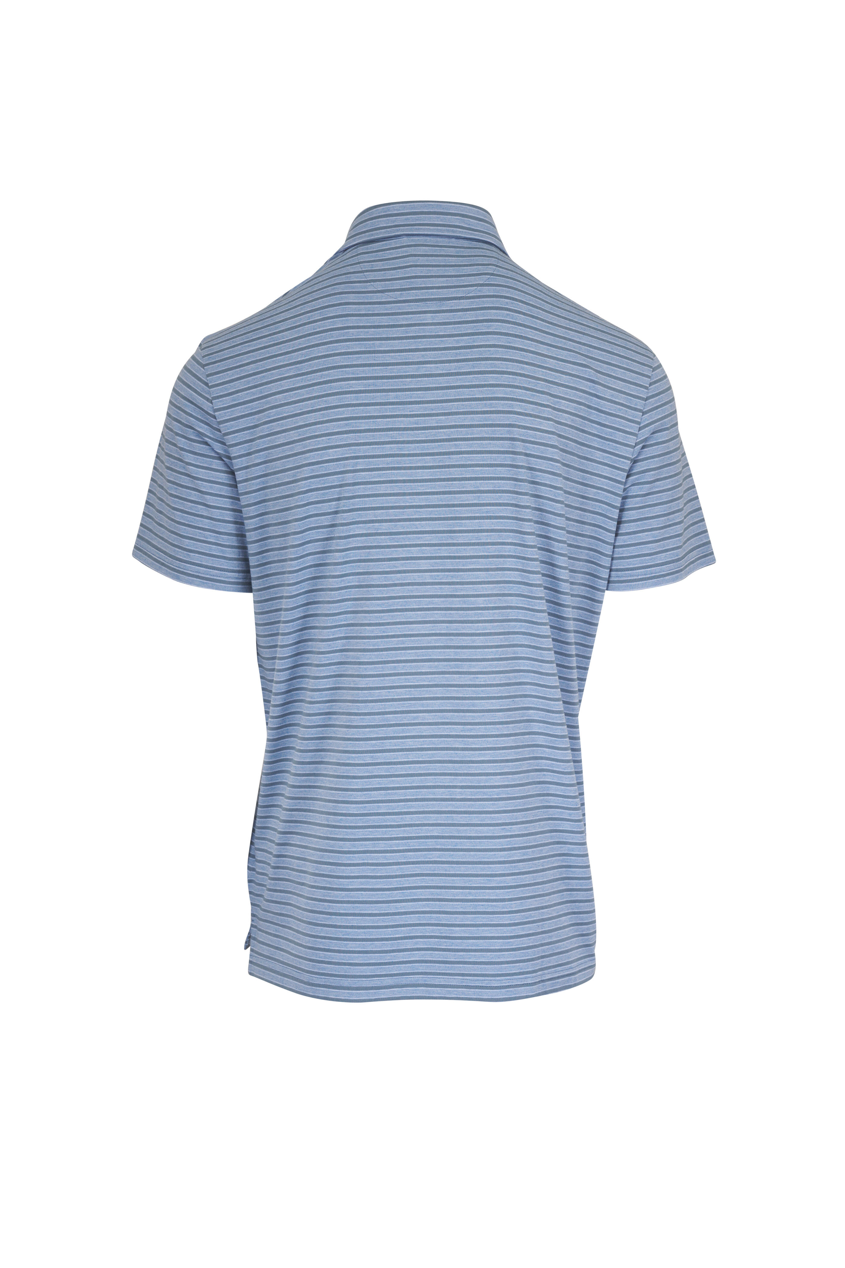 Faherty Brand - Movement™ Creek Falls Stripe Short-Sleeve Polo - view 2