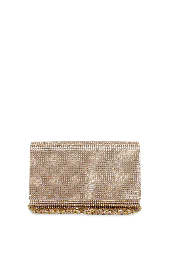 Judith Leiber Couture Crystal Bow Clutch Bag