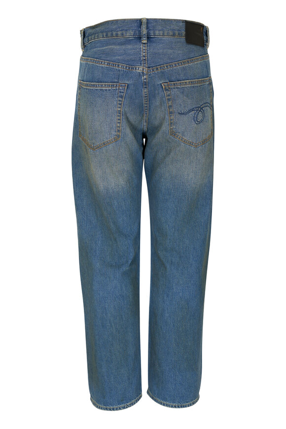 R13 Alice Amber Blue Slim Straight Jean Mitchell Stores