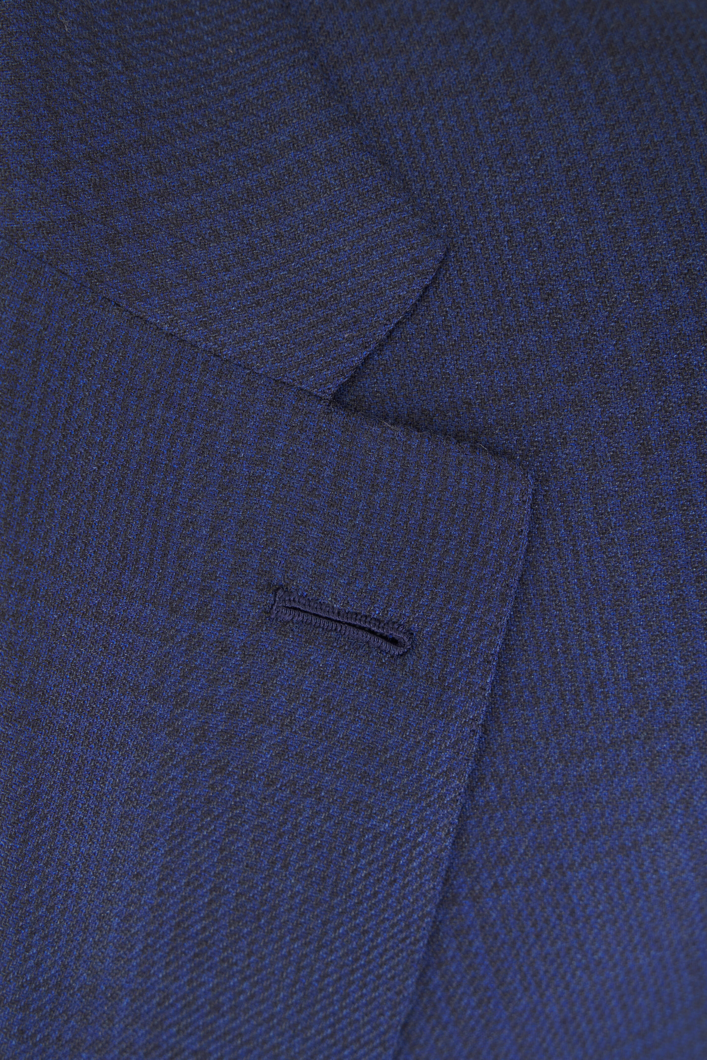 Brioni - Navy Blue Wool & Silk Plaid Sportcoat - view 5