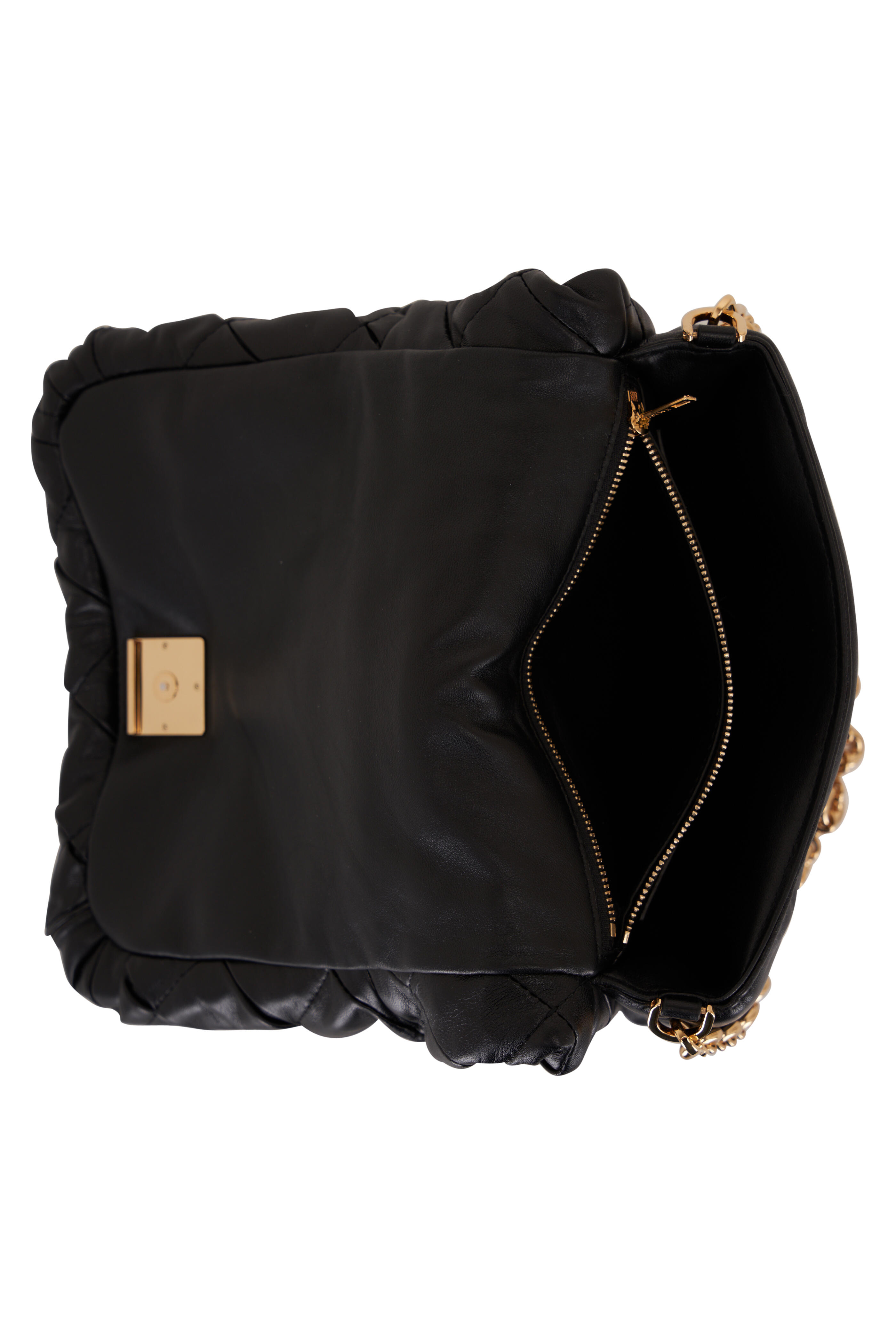 Loewe Goya Mini Pleated Leather Shoulder Bag